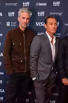 Ben Jackson and Jude Law at the 2024 Toronto International Film Festival (TIFF) for the movie The Order. (2021)