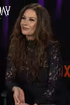 Catherine Zeta-Jones in an interview about Wednesday, 2025
