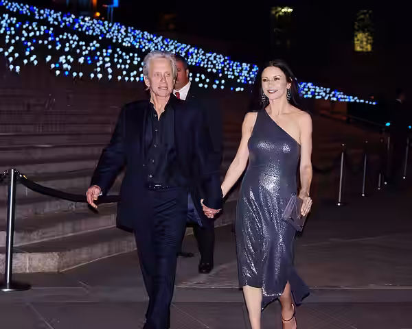 Michael Douglas and Catherine Zeta-Jones at the Vanity Fair party for the 2012 Tribeca Film Festival.