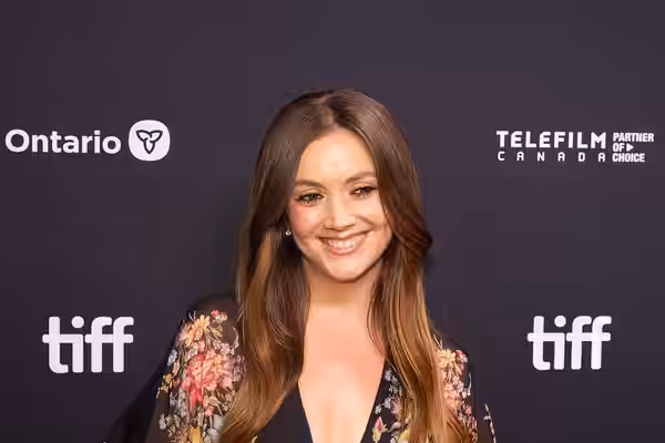 Billie Lourd, actor, at the 2025 Toronto International Film Festival (TIFF) for the movie Adulthood.