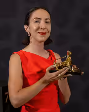 Sophy Romvari at a Photo Call at the 78th Locarno Film Festival in 2025.