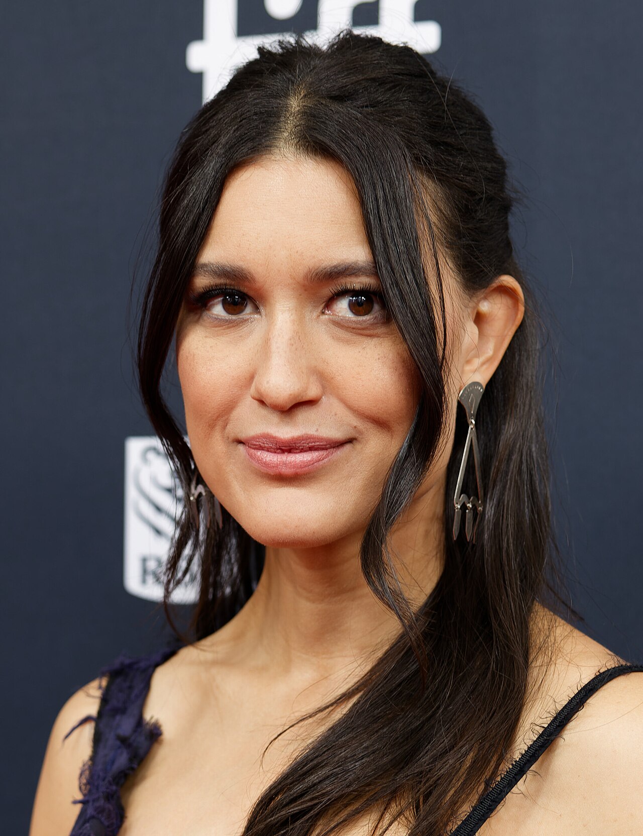 Julia Jones at the 2024 Toronto International Film Festival (TIFF) for the movie Rez Ball.