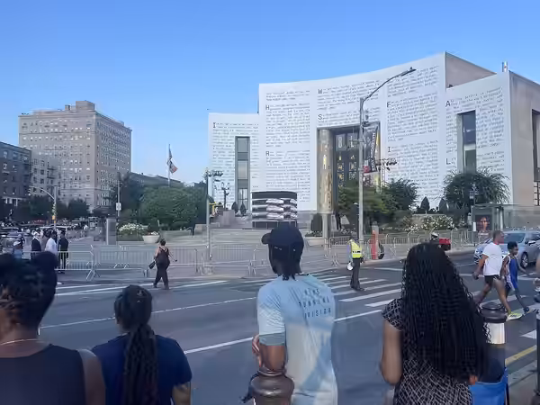 Brooklyn Central Library during the opening of the Jay-Z Book of Hov exhibit on opening day (2023)