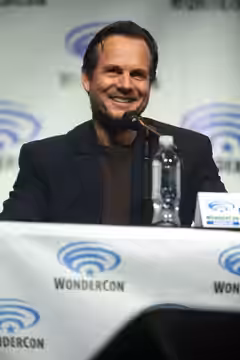 Bill Paxton speaking at the 2014 WonderCon, for "Edge of Tomorrow", at the Anaheim Convention Center in Anaheim, California. Please attribute to Gage Skidmore i