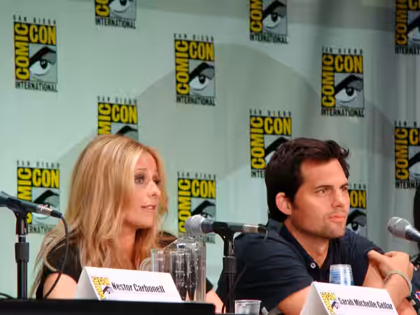 Sarah Michelle Gellar and Kristoffer Polaha at Ringer Panel at the 2011 Comic-Con International