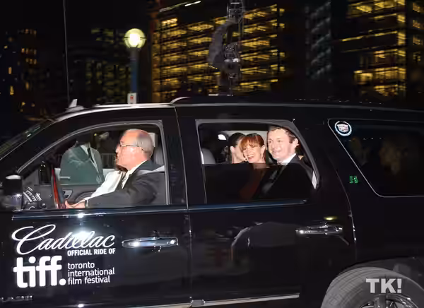 I found Michael Sheen to be a total gentleman; he was very genial with his fans. He arrived for the gala presentation of The Damned United. (2009)