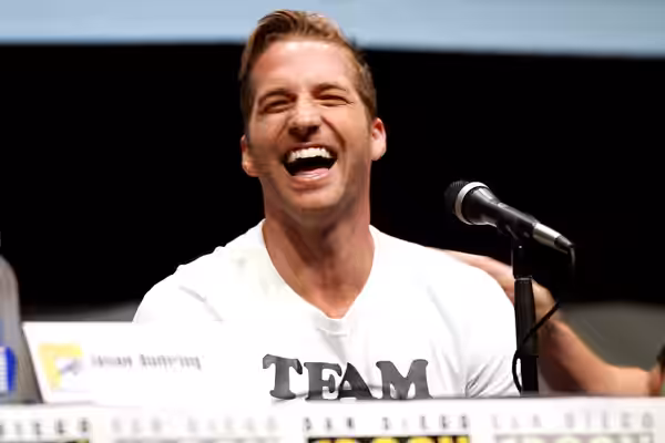 Ryan Hansen speaking at the 2013 San Diego Comic Con International, for "Veronica Mars", at the San Diego Convention Center in San Diego, California. Please att