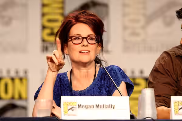 Megan Mullally at the 2011 San Diego Comic-Con International in San Diego, California. Please attribute to Gage Skidmore if used elsewhere.