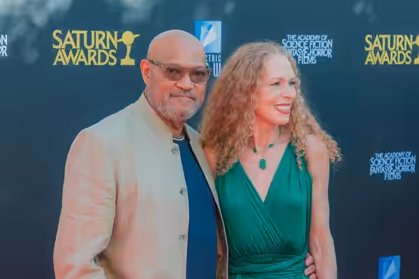 Laurence Fishburne &amp; Bronwyn Anne Moylan at the 53rd Saturn Awards (2026)