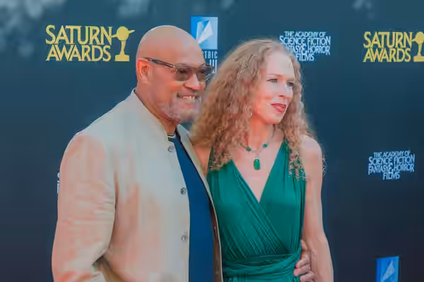 Laurence Fishburne &amp; Bronwyn Anne Moylan at the 53rd Saturn Awards (2026)