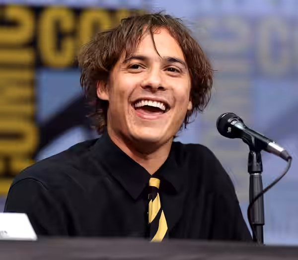 Frank Dillane speaking at the 2017 San Diego Comic Con International, for "Fear the Walking Dead", at the San Diego Convention Center in San Diego, California. 