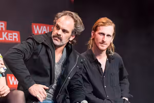 Steven Ogg, Pollyanna McIntosh, Austin Amelio during Walker Stalker Con at Maimarkthalle, Mannheim, Baden-Württemberg, Germany on 2018-03-17, Photo: Sven Mandel