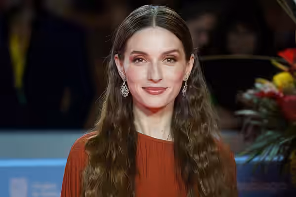 María Valverde at the Red Carpet of the Malaga 2025 Festival next to Cervantes Theater