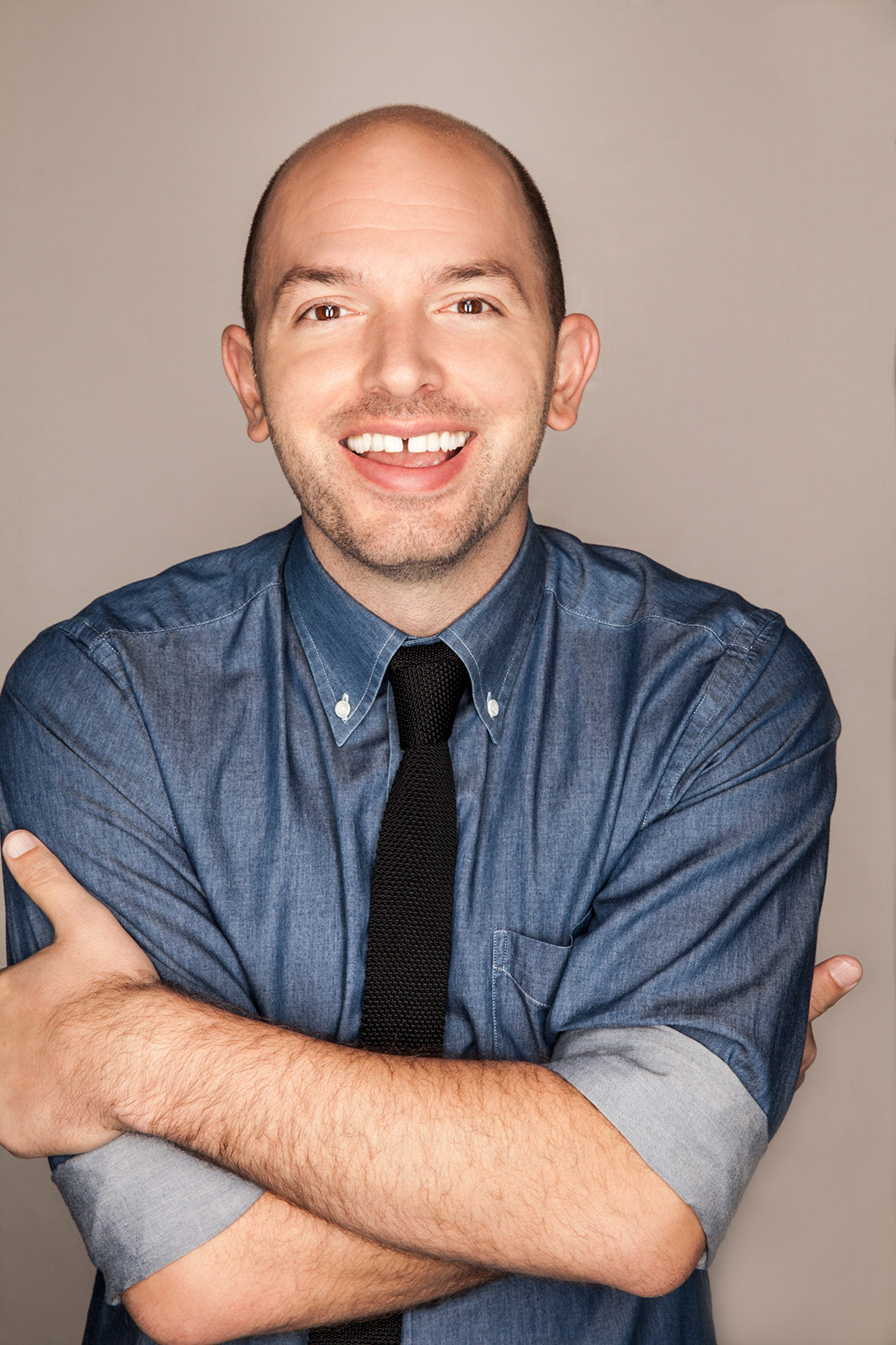 Paul Scheer posing in Von Swank Studio (2015)