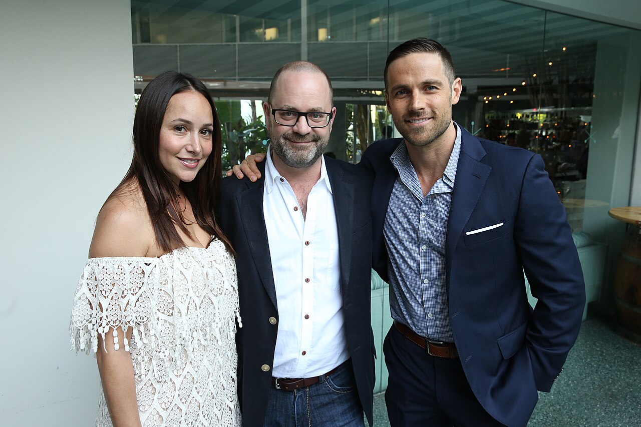 Graeme Manson with actor Dylan Bruce and Katrina Bonds at the CFC event in L.A. Photos by: Jesse Grant (2015)