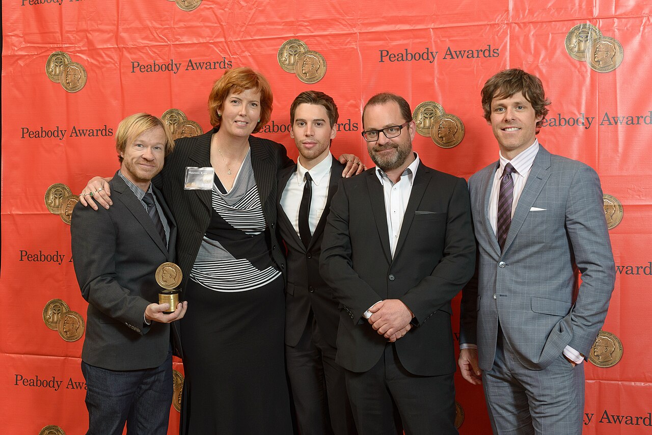 John Fawcett, Maureen Ryan, Jordan Gavaris, Graeme Mason and David Fortier at the 73rd Annual Peabody Awards (2014)