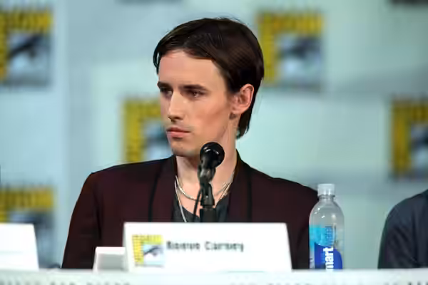 Reeve Carney speaking at the 2014 San Diego Comic Con International, for "Penny Dreadful", at the San Diego Convention Center in San Diego, California. Please a