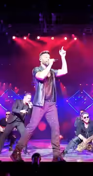 Ricky Martin performing "La Bomba" during his Movimiento Tour at Movistar Arena in Buenos Aires on February 27, 2020
