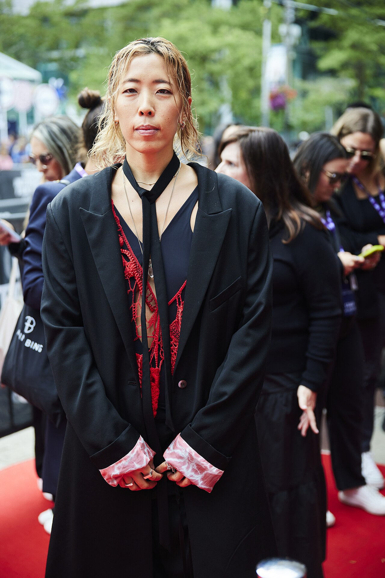 Rina Yang at the 2024 Toronto International Film Festival (TIFF) for the movie The Fire Inside.