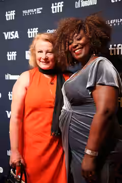 Elizabeth Saunders and Jennifer Holness at the 2024 Toronto International Film Festival (TIFF) for the movie