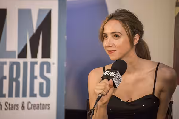 Zoe Kazan at the New York Film Critic Series screening of "What If" (2014)