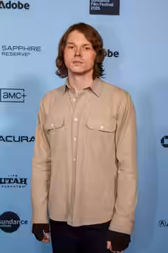 Jack Kilmer, actor, at the 2025 Sundance Film Festival for the movie Bunnylovr. (2022)