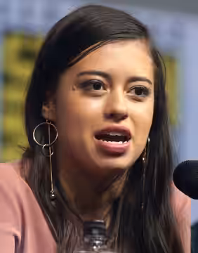 Amber Midthunder speaking at the 2018 San Diego Comic Con International, for "Legion", at the San Diego Convention Center in San Diego, California. Please attri