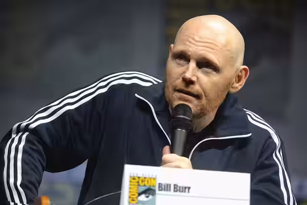 Bill Burr speaking at the 2018 San Diego Comic Con International, for "Better Call Saul", at the San Diego Convention Center in San Diego, California. Please at