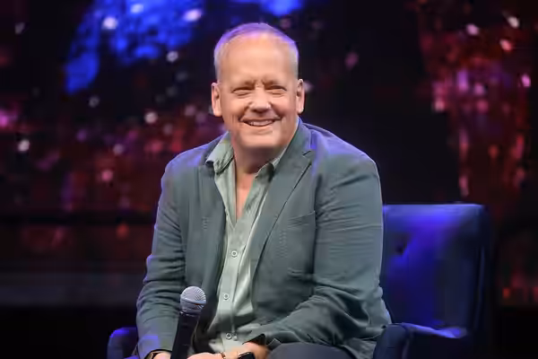 Dee Bradley Baker speaking with attendees at the 2024 Phoenix Fan Fusion at the Phoenix Convention Center in Phoenix, Arizona. Please attribute to Gage Skidmore