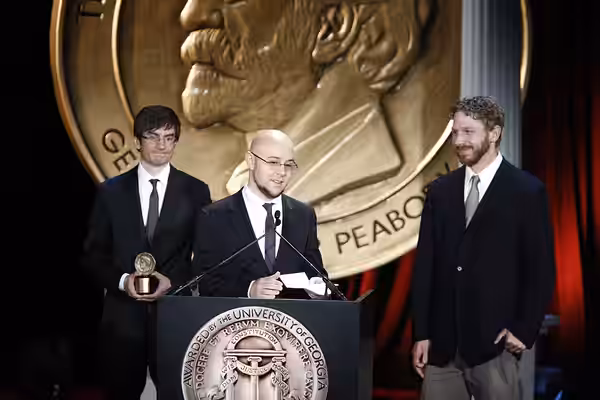 PHOTO CREDIT: ANDERS KRUSBERG / PEABODY AWARDS Bryan Konietzko, Michael Dante DiMartino and Aaron Ehasz 69th Annual Peabody Awards Luncheon Waldorf=Astoria Hote (2009)