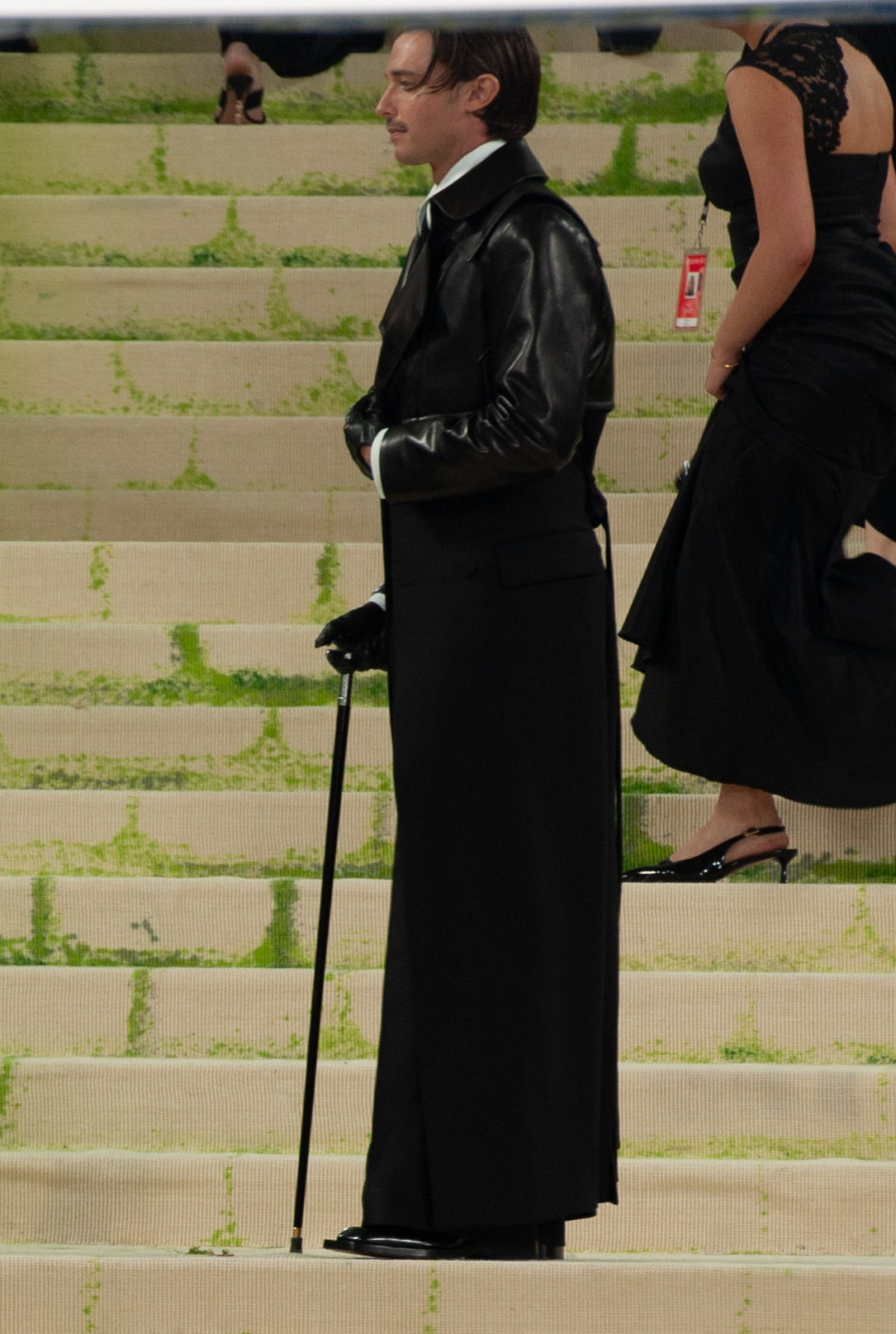 Patrick Schwarzenegger at the 2026 Met Gala, wearing fashion in theme of "Costume Art"