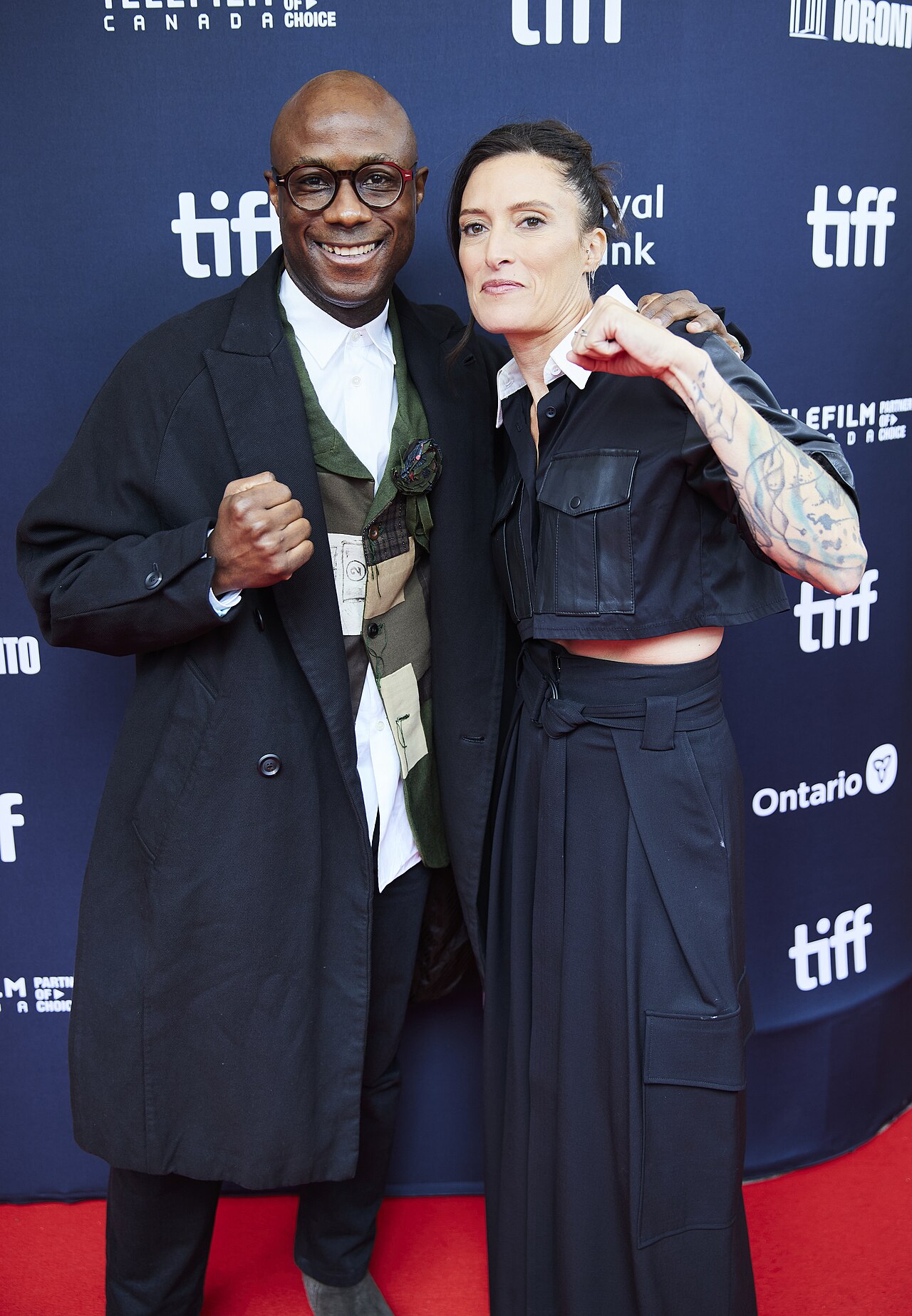 Rachel Morrison and Barry Jenkins at the premiere of "The Fire Inside" during the 2024 Toronto International Film Festival