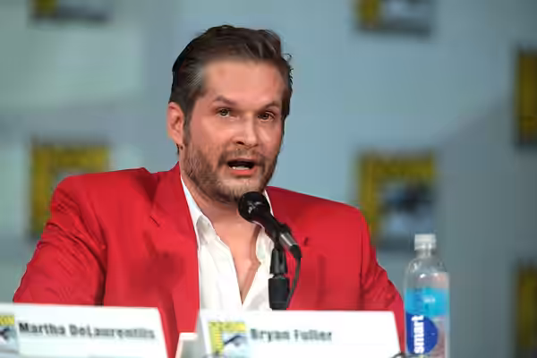 Bryan Fuller speaking at the 2014 San Diego Comic Con International, for "Hannibal", at the San Diego Convention Center in San Diego, California. Please attribu