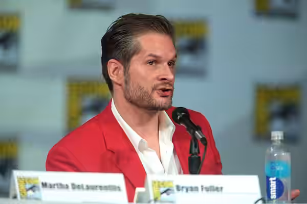 Bryan Fuller speaking at the 2014 San Diego Comic Con International, for "Hannibal", at the San Diego Convention Center in San Diego, California. Please attribu