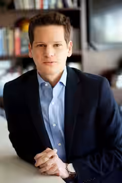 Photo of Graham Moore, Author and Screenwriter taken in 2016 by Matt Sayles.