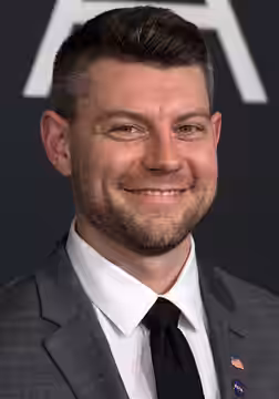 American actor Patrick Fugit arrives on the red carpet for the premiere of the film "First Man" at the Smithsonian National Air and Space Museum Thursday, Oct. 