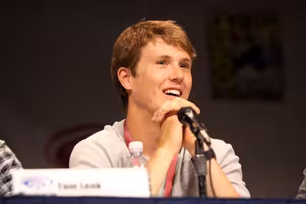 Spencer Treat Clark speaking at the 2013 WonderCon at the Anaheim Convention Center in Anaheim, California. Please attribute to Gage Skidmore if used elsewhere.