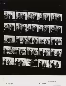 The photo contact sheet, identified as A4035 by the White House Photographic Office (WHPO), is housed at the Gerald R. Ford Presidential Library, a branch of th (1975)
