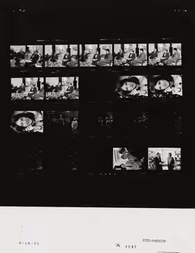 The photo contact sheet, identified as A4037 by the White House Photographic Office (WHPO), is housed at the Gerald R. Ford Presidential Library, a branch of th (1975)