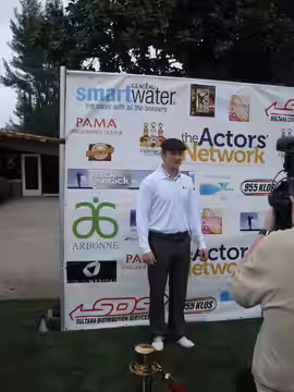 Curran at the 8th Annual Hack n' Smack Celebrity Golf Tournament in 2011