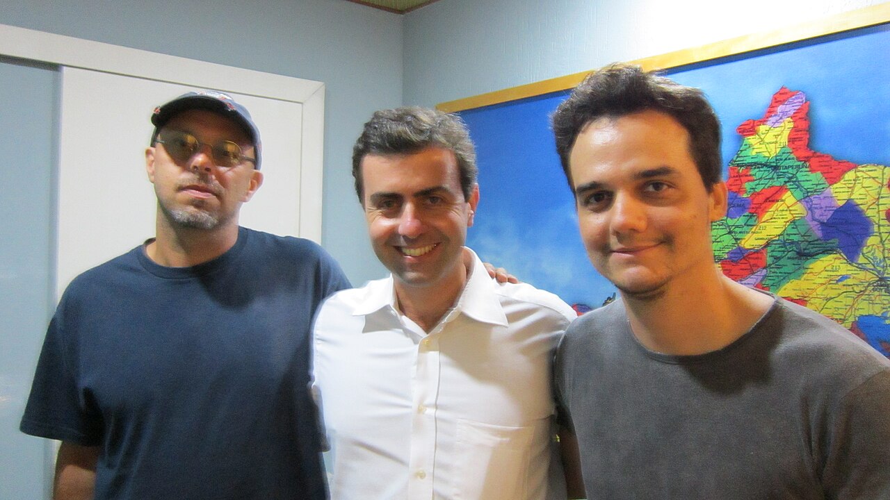 José Padilha, Marcelo Freixo e Wagner Moura (2012)