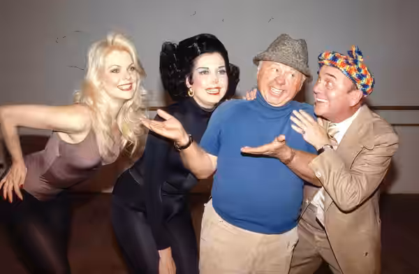 itle: Mickey Rooney, actor (shown in "Sugar Babies," NY), Ann Miller Creator(s): Gotfryd, Bernard, photographer Date Created/Published: [April 1979] Medium: 1 p