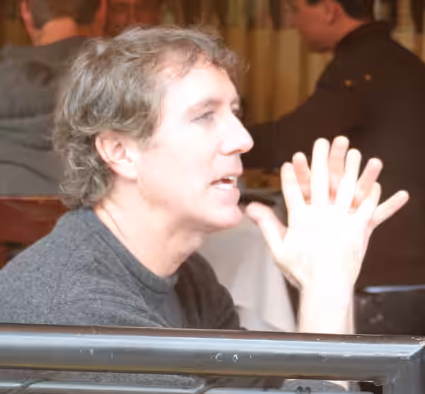 Michael McDonald having lunch in Beverly Hills