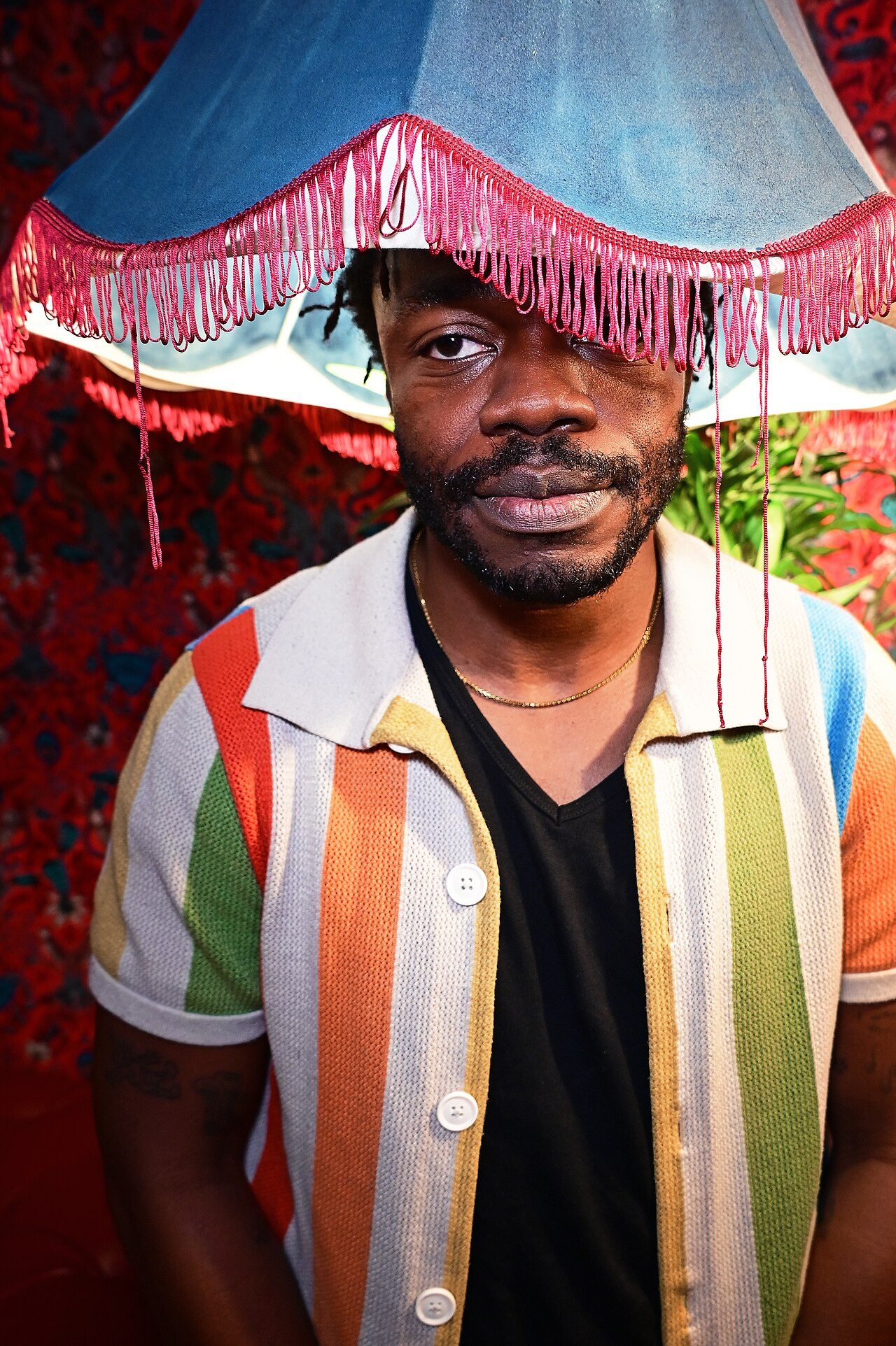 Demi Adejuyigbe photographed at Monkey Barrel Comedy during Edinburgh Festival Fringe 2026, by Philip Romano
