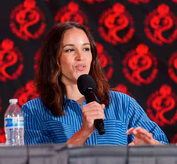Melissa Fumero at the 2026 Rose City Comic Con in Portland, Oregon