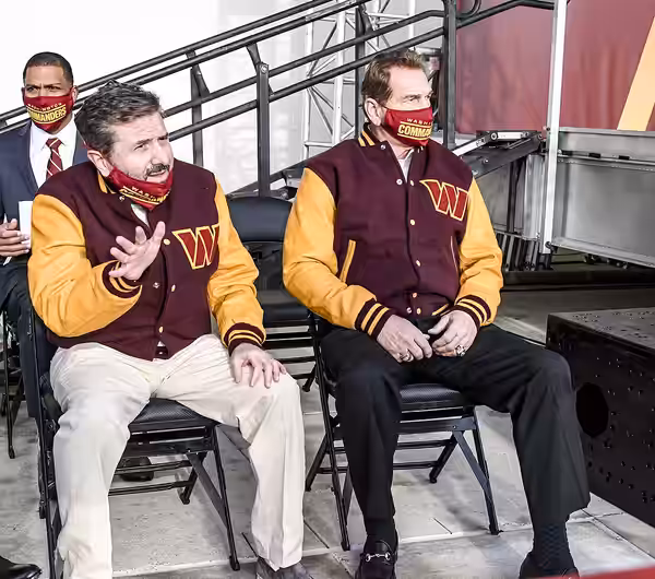 Washington Commanders team reveal from FedEx Field, Landover, Maryland, February 2nd, 2022 (Joe Glorioso - All-Pro Reels)