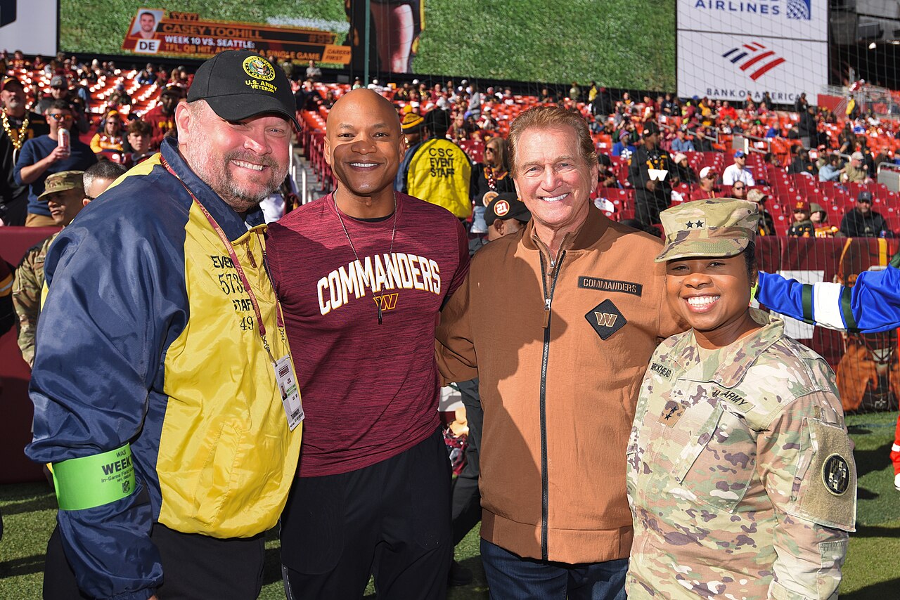 Governor Moore and Lt Governor Miller Attend the Commanders vs Giants Football Game by Pat Siebert at 1600 Fedex Way, Hyattsville, MD 20785 (2023)