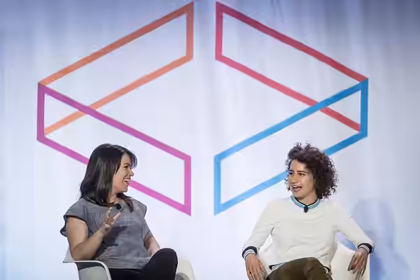 Marie Claire Editor in Chief Anne Fulenwider interviews Broad City's Abbi Jacobson and Ilana Glazer on the YP Stage on Day 1 of Internet Week New York May 18, 2 (2015)