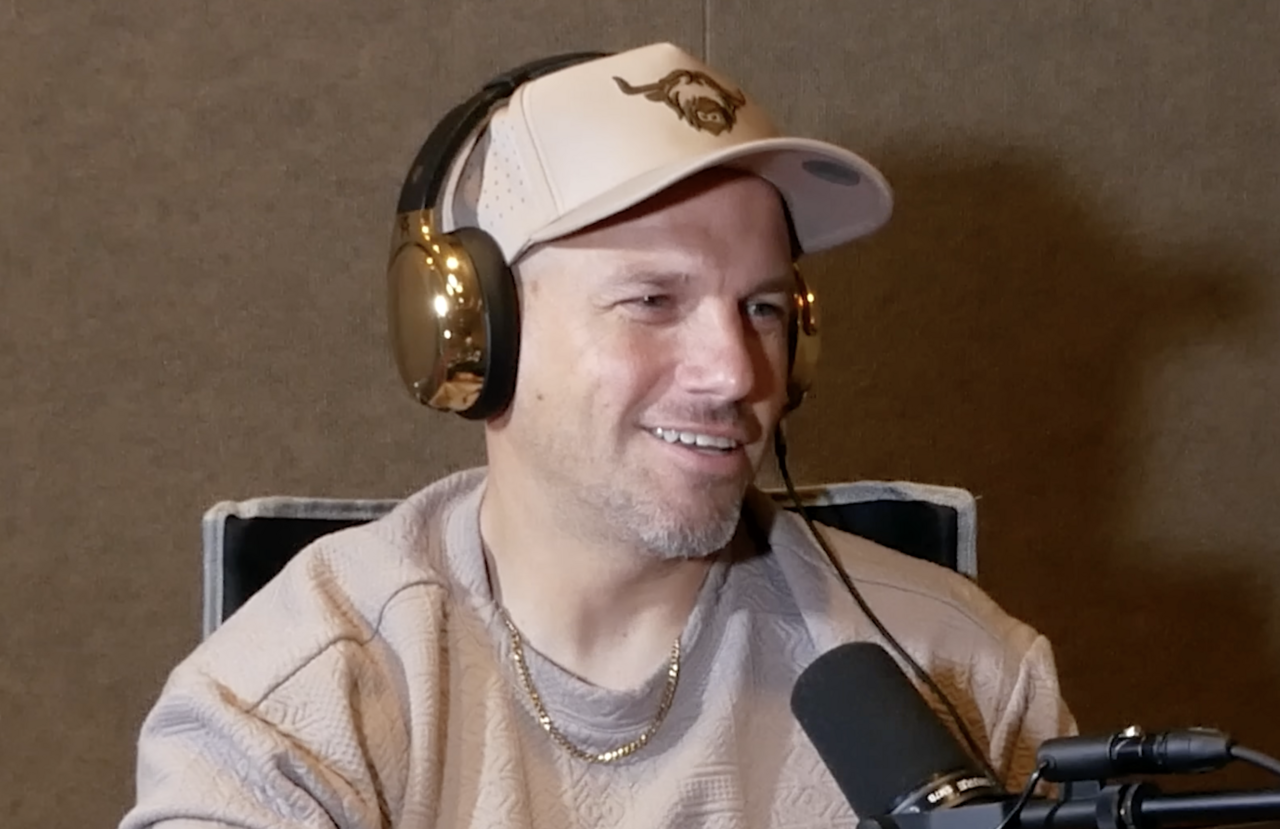 A screenshot of a video recording of Lloyd Ahlquist's appearance as a guest on the Passion Pod podcast (2025)