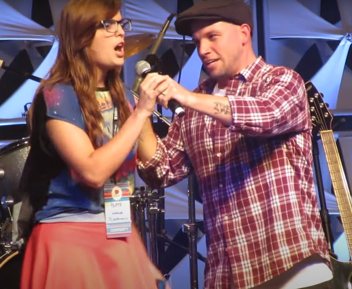 Mario Bros vs Wright Bros - Epic Rap Battles of History - Vidcon 2013 - (Frame Grab)